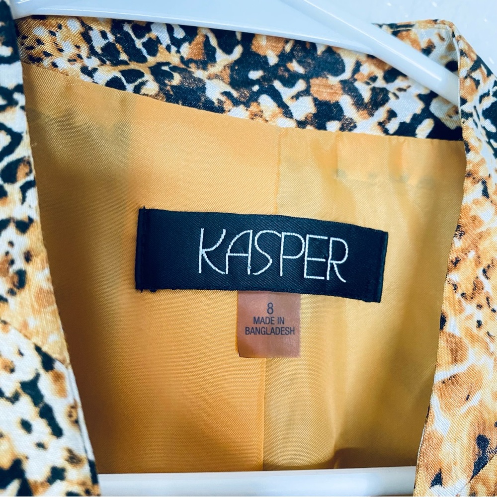 Kasper Snake Print Gold Boho Open Front Shimmer B… - image 6